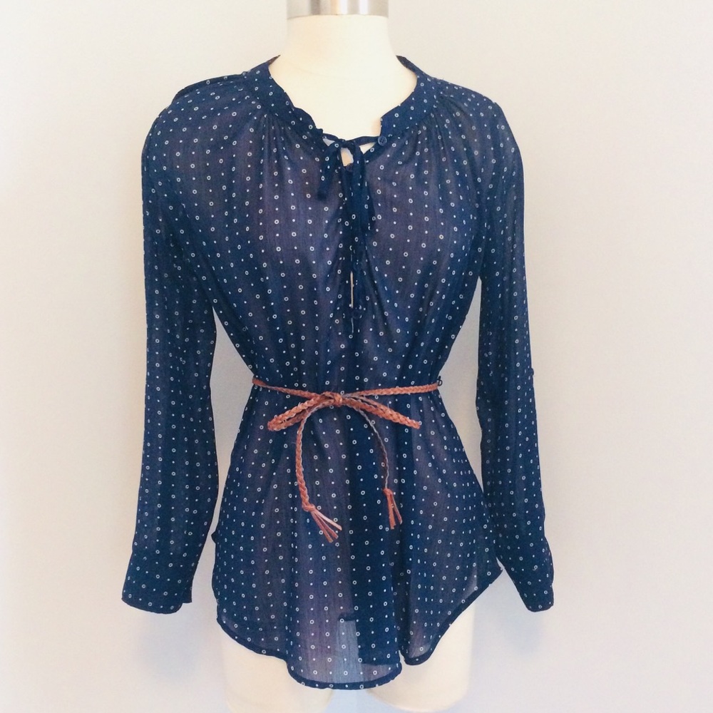 Wet Seal sheer tunic with belt